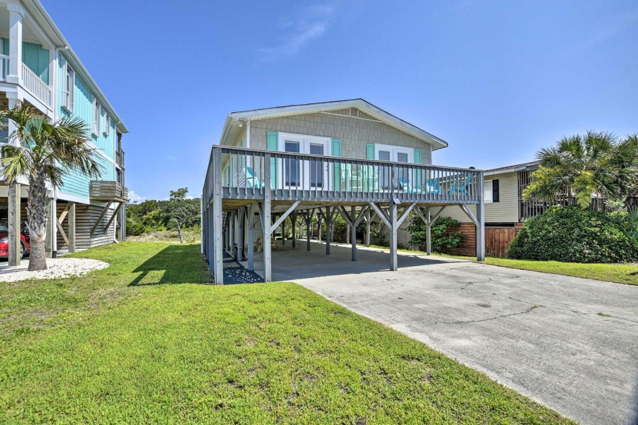 Oak Island Beach Abode With Deck Walk To Shore! エクステリア 写真