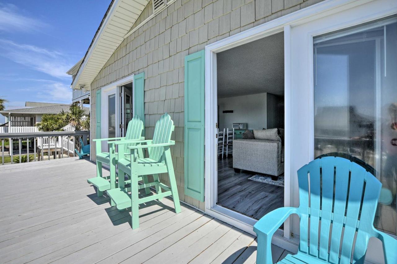 Oak Island Beach Abode With Deck Walk To Shore! エクステリア 写真